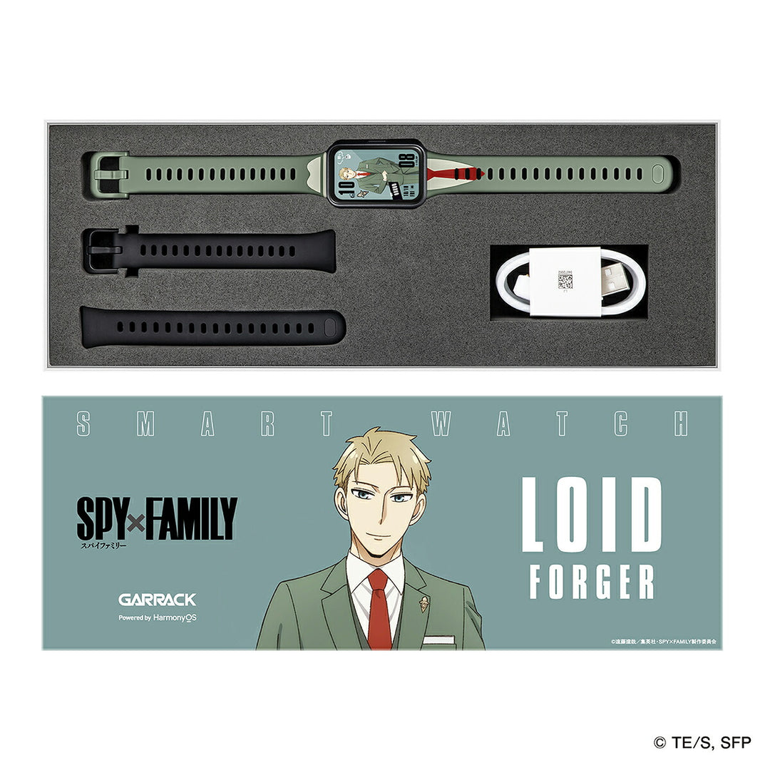 ギャラック スマートウォッチ SPY×FAMILY スパイファミリー コラボレーションモデル ロイド・フォージャー HUC-SF-BD11-L メンズ レディース シリコンバンド