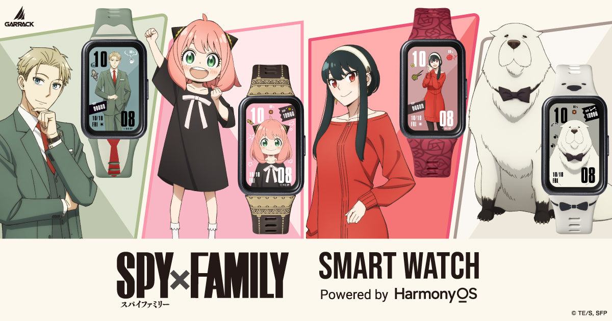ギャラック スマートウォッチ SPY×FAMILY スパイファミリー コラボレーションモデル ヨル・フォージャー HUC-SF-BD11-Y メンズ レディース シリコンバンド