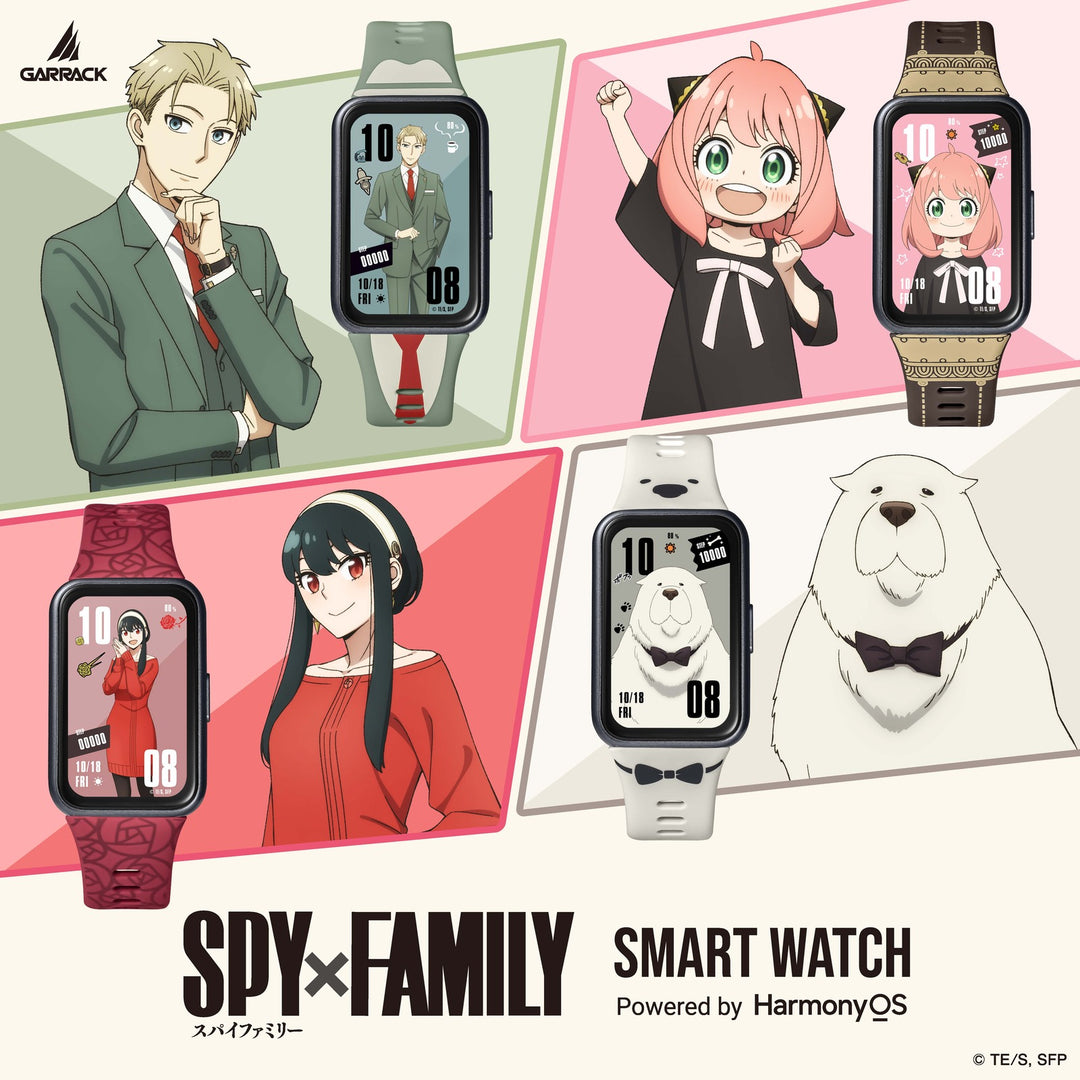 ギャラック スマートウォッチ SPY×FAMILY スパイファミリー コラボレーションモデル ヨル・フォージャー HUC-SF-BD11-Y メンズ レディース シリコンバンド