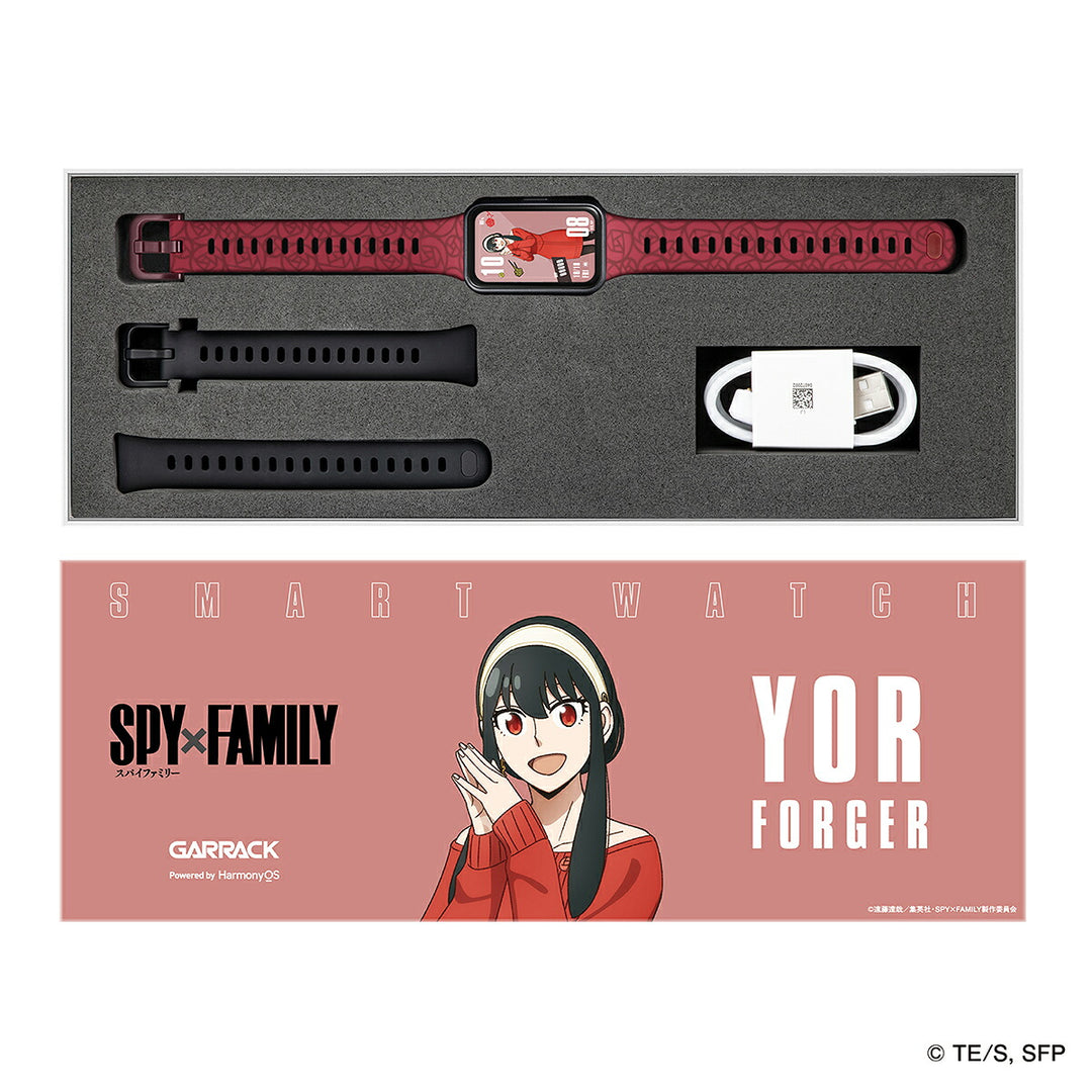 ギャラック スマートウォッチ SPY×FAMILY スパイファミリー コラボレーションモデル ヨル・フォージャー HUC-SF-BD11-Y メンズ レディース シリコンバンド