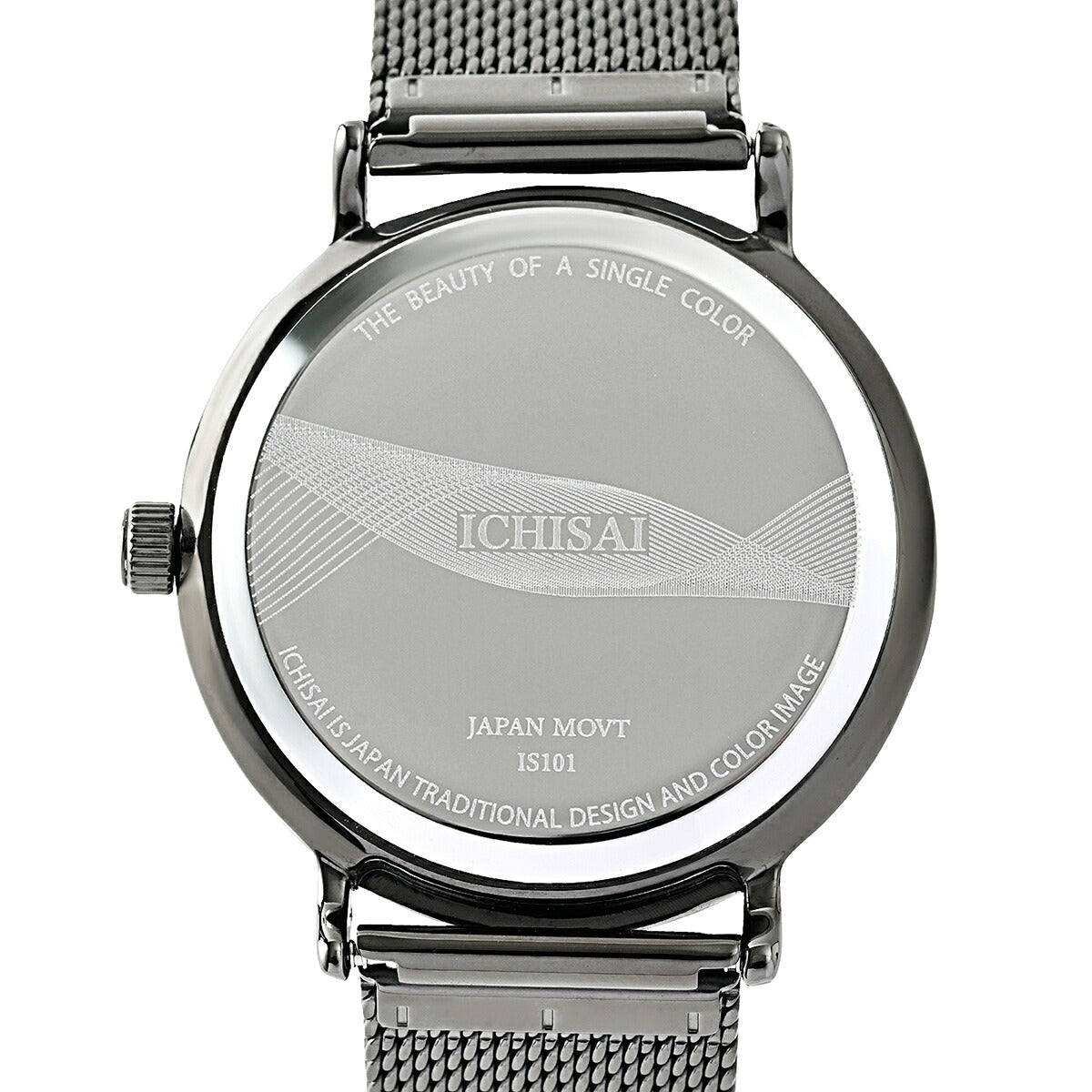 9月5日発売》イチサイ 矢絣文様ダイヤル 36mm 静玄 IS101-GN1A メンズ