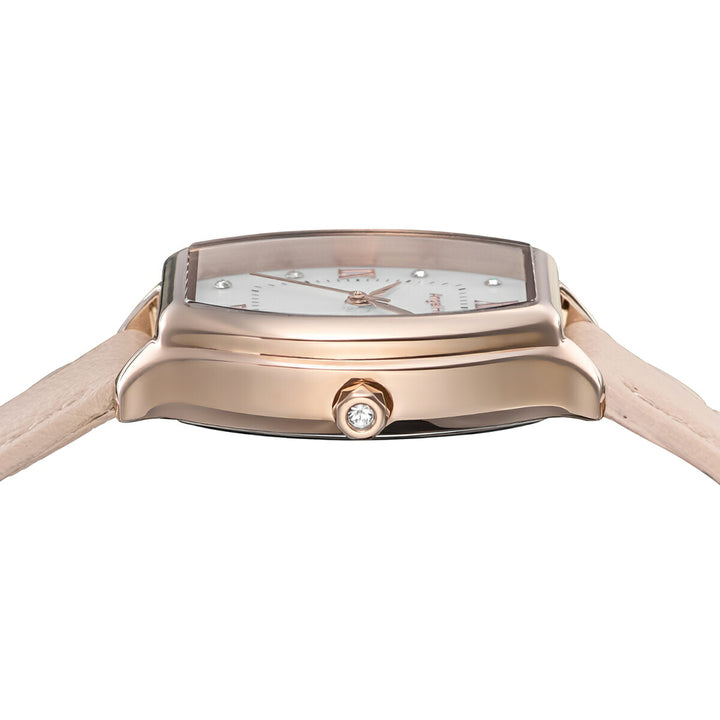 エンジェルハート イノセントタイム ギフトセット ITT25P-PK-SET レディース ソーラー トノー ホワイトダイヤル ピンク 革ベルト ブレスレット付き