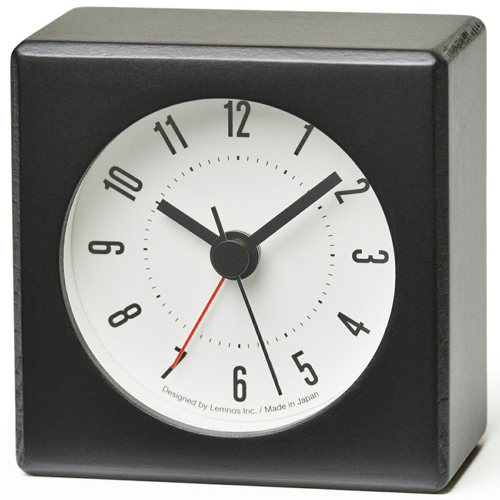 タカタレムノス 置き時計 カーサ メテオ アラーム クオーツ 電池式 ブラック JH17-05BK