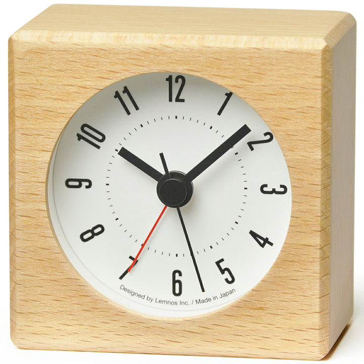 タカタレムノス 置き時計 カーサ メテオ アラーム クオーツ 電池式 ナチュラル JH17-05NT