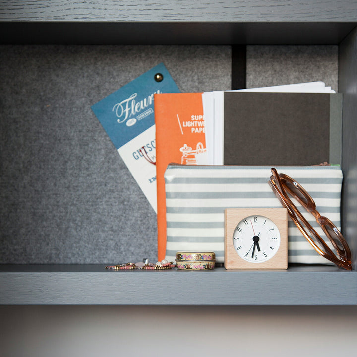 タカタレムノス 置き時計 カーサ メテオ アラーム クオーツ 電池式 ナチュラル JH17-05NT