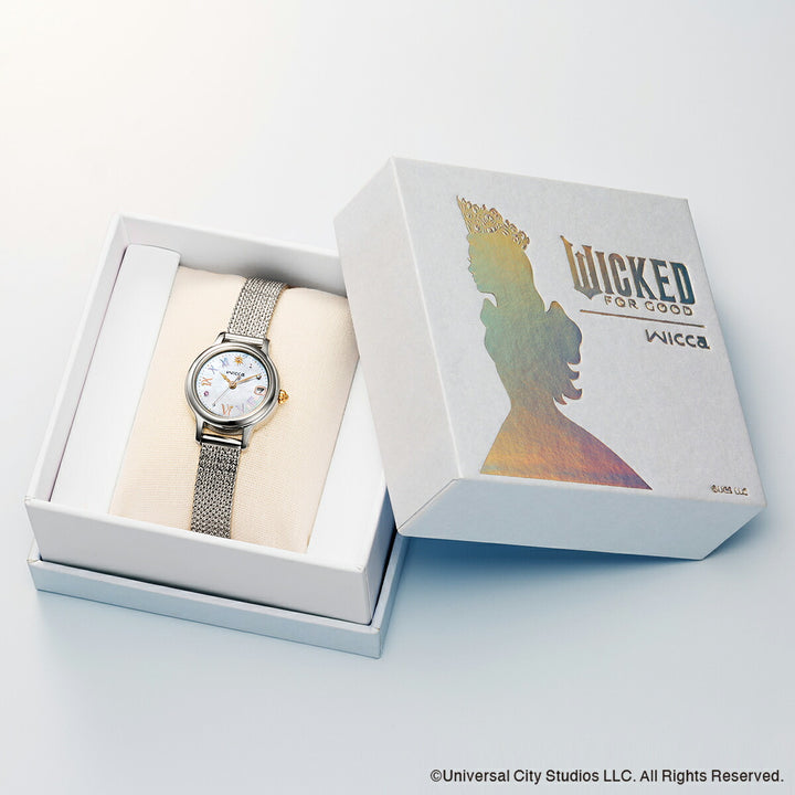 シチズン ウィッカ 映画『ウィキッド 永遠の約束』 スペシャルモデル グリンダ KH4-912-21 レディース ソーラー シルバー