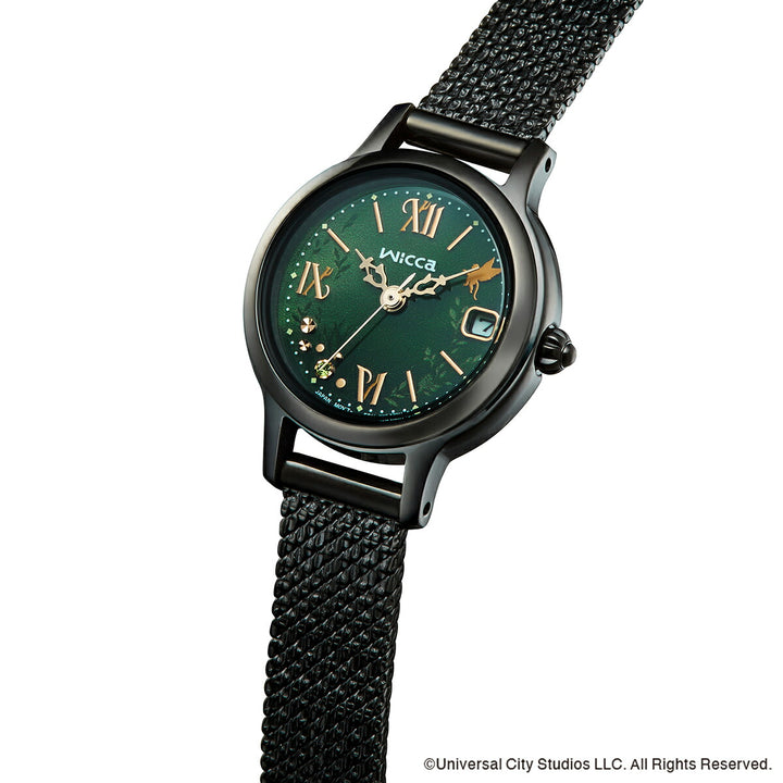 シチズン ウィッカ 映画『ウィキッド 永遠の約束』 スペシャルモデル エルファバ KH4-947-41 レディース ソーラー ブラック