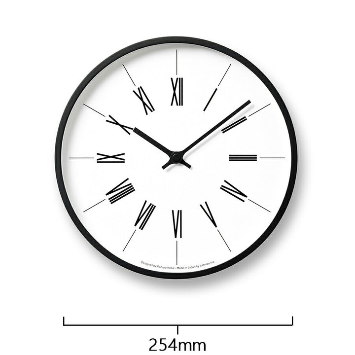 タカタレムノス 掛け時計 カーサ 時計台の時計 ローマン 電波 クオーツ 電池式 ホワイト ブラック 小池 和也 KK13-16B