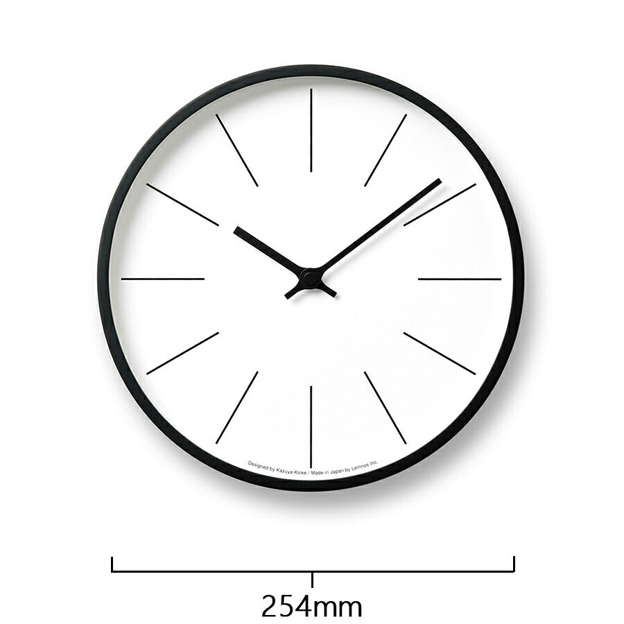 タカタレムノス 掛け時計 カーサ 時計台の時計 ライン 電波 クオーツ 電池式 ホワイト ブラック 小池 和也 KK13-16C