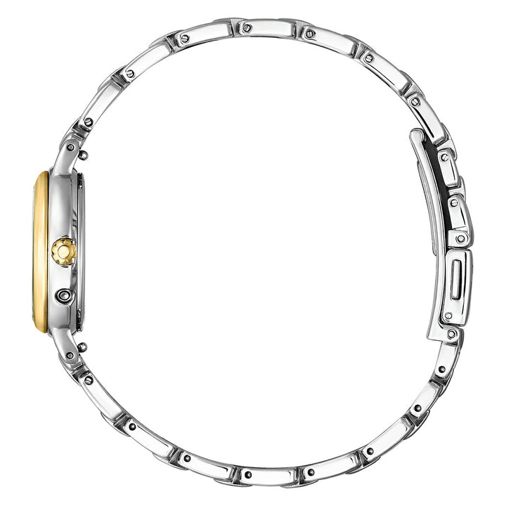 シチズン ウィッカ カフェタイム KL0-537-21 レディース ソーラー電波 白蝶貝ダイヤル シルバー