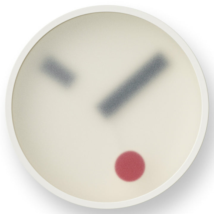 タカタレムノス 掛け時計 デザインオブジェクト ケハイ 木・土壁 クオーツ 電池式 イエロー スイープセコンド 小泉 誠 KM22-01YE