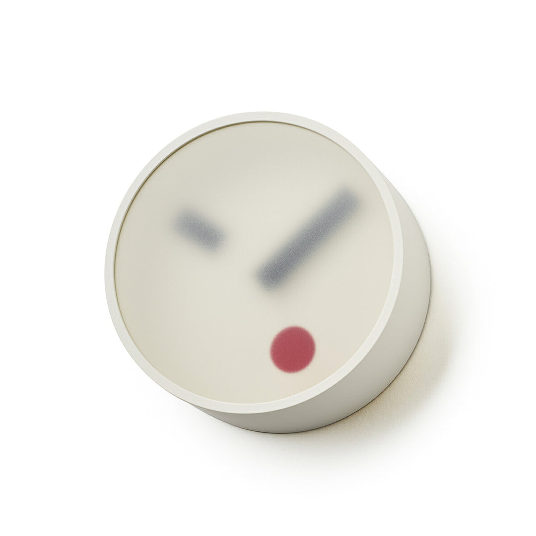 タカタレムノス 掛け時計 デザインオブジェクト ケハイ 木・土壁 クオーツ 電池式 イエロー スイープセコンド 小泉 誠 KM22-01YE