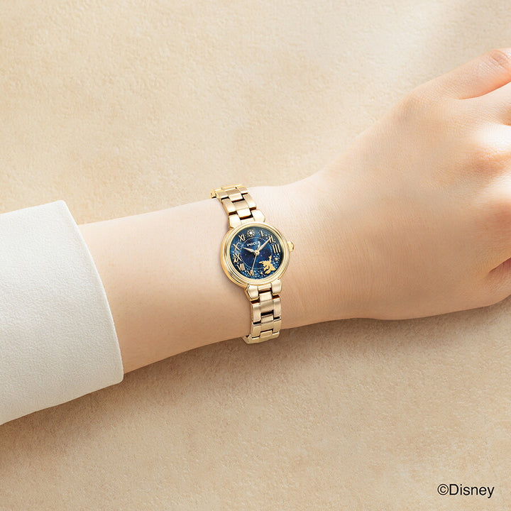 シチズン ウィッカ ディズニーコレクション 『ディズニー ファンタジア』 スペシャルモデル KP2-124-71 レディース ソーラー ブルーダイヤル ゴールド