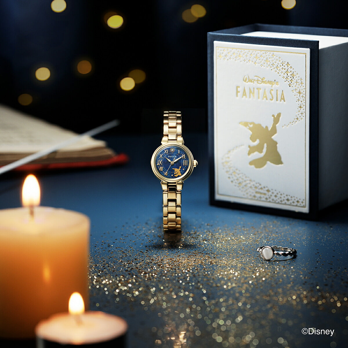 美品 CITIZEN Disney Wicca ファンタジア 腕時計 限定品 11月6日発売》シチズン ウィッカ ディズニーコレクション 『ディズニー