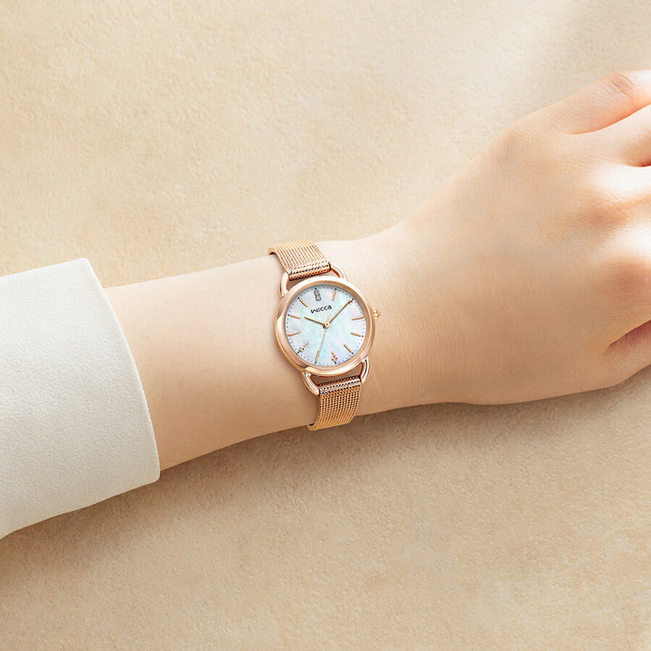 シチズン ウィッカ ベーシック 2way 2025 ウィンター限定モデル KP6-065-21 レディース ソーラー ゴールド 替えバンド付き