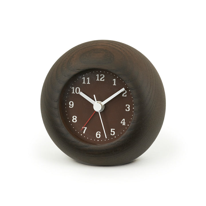 タカタレムノス 置き時計 カーサ レスト アラーム クオーツ 電池式 ブラウン ステップセコンド LA13-12BW