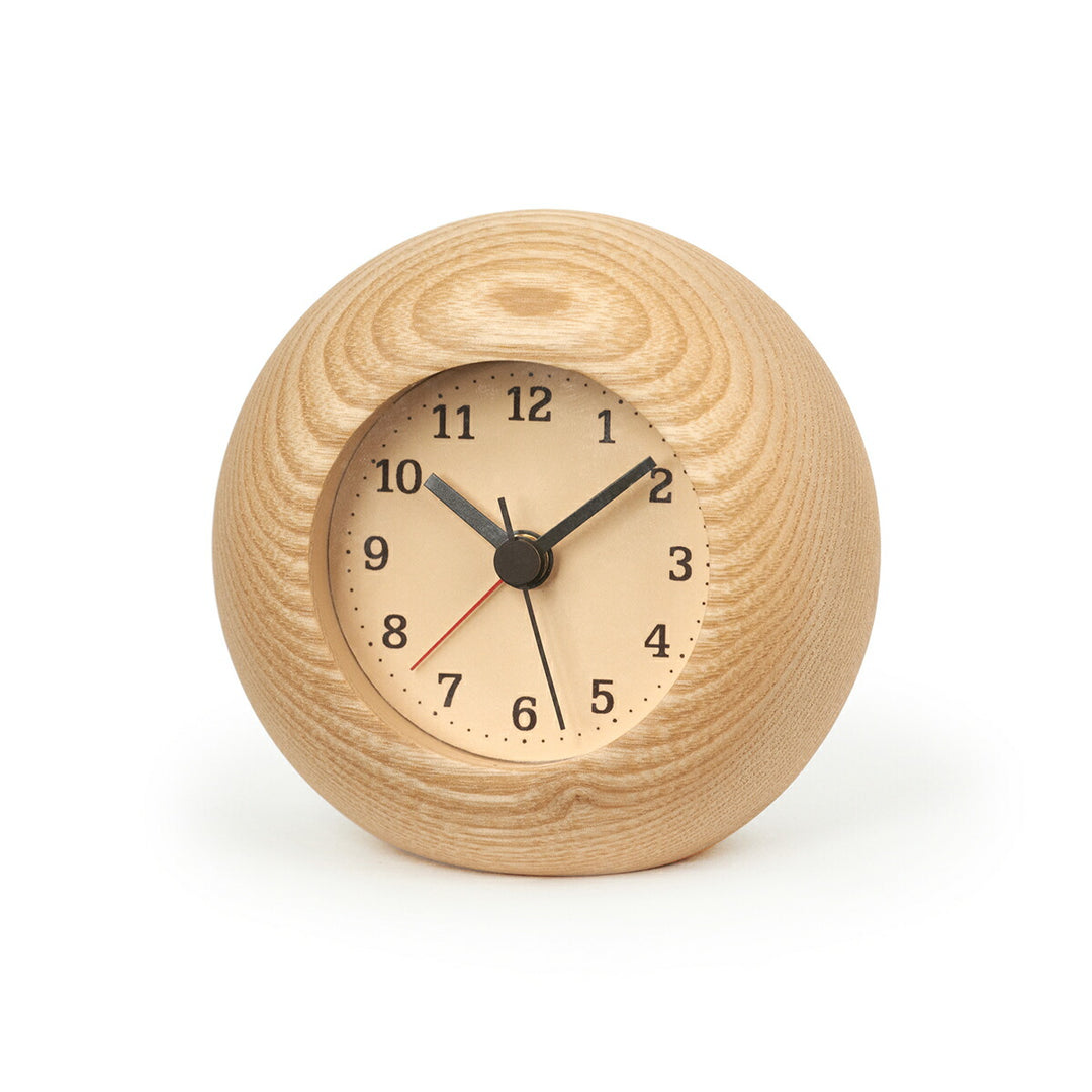 タカタレムノス 置き時計 カーサ レスト アラーム クオーツ 電池式 ナチュラル ステップセコンド LA13-12NT