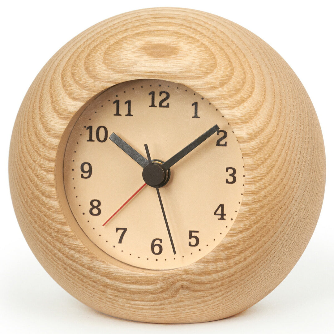 タカタレムノス 置き時計 カーサ レスト アラーム クオーツ 電池式 ナチュラル ステップセコンド LA13-12NT