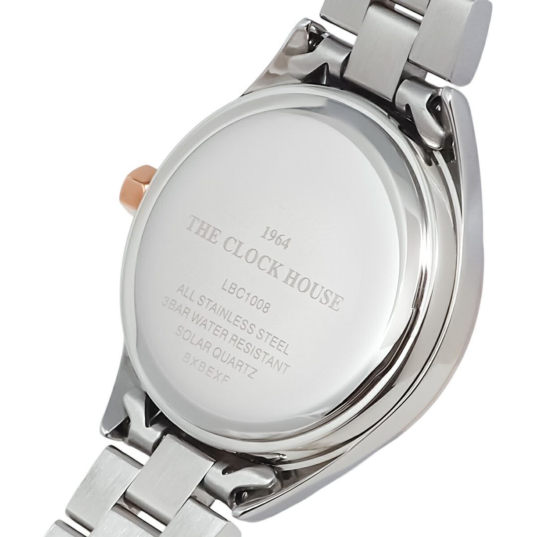 ザ・クロックハウス スマイルダイヤモンド SAKURA 限定モデル 2026 LBC1008-PK2ALIM レディース ソーラー 3針 白蝶貝ダイヤル