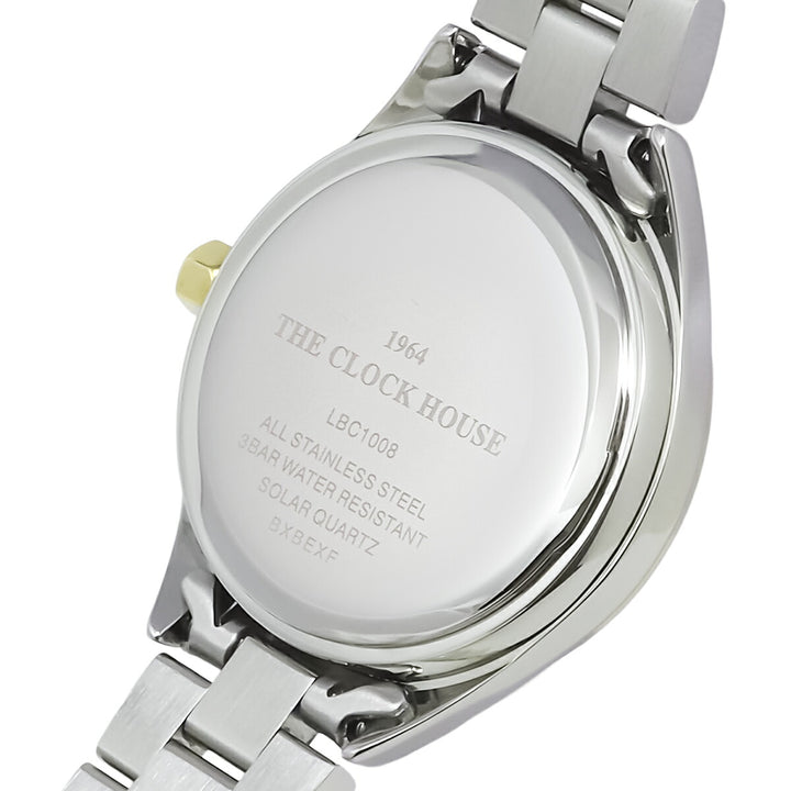 ザ・クロックハウス スマイルダイヤモンド 2025 限定モデル 冬のきらめき LBC1008-WH3ALIM レディース ソーラー 3針 白蝶貝ダイヤル