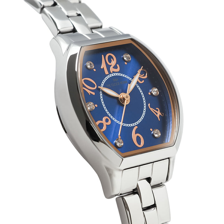 ザ・クロックハウス ビジネスカジュアル LBC5002-NV1A-R1 レディース クオーツ 電池式 トノー ネイビーダイヤル アラビアインデックス