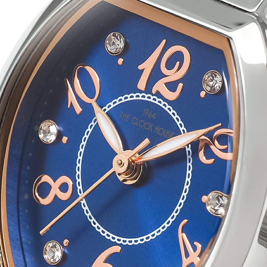 ザ・クロックハウス ビジネスカジュアル LBC5002-NV1A-R1 レディース クオーツ 電池式 トノー ネイビーダイヤル アラビアインデックス