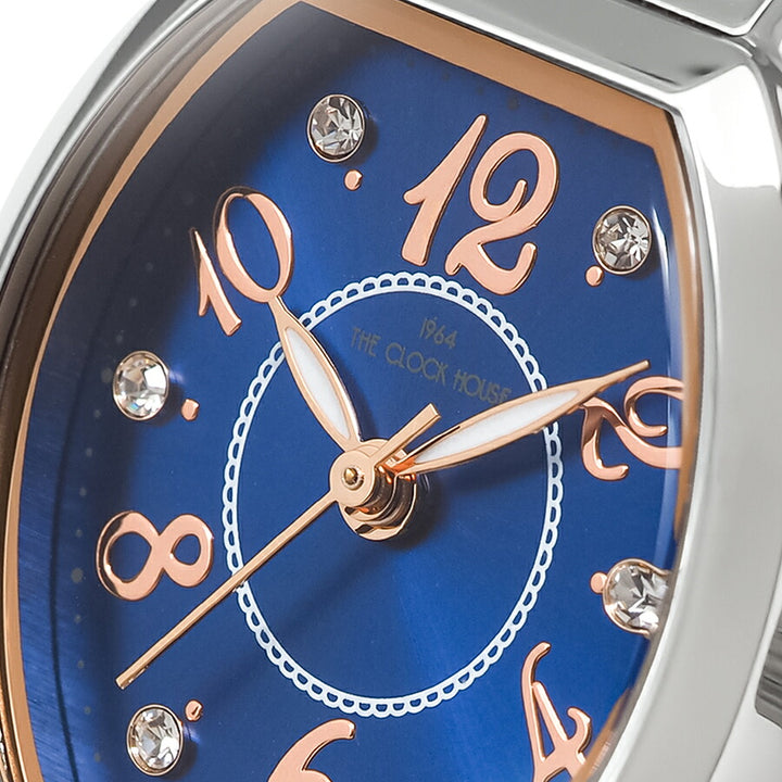 ザ・クロックハウス ビジネスカジュアル LBC5002-NV1A-R1 レディース クオーツ 電池式 トノー ネイビーダイヤル アラビアインデックス