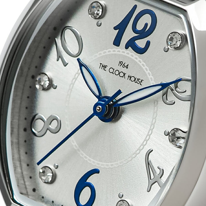 ザ・クロックハウス ビジネスカジュアル LBC5002-SI1A-R1 レディース クオーツ 電池式 トノー シルバーダイヤル アラビアインデックス