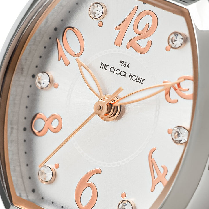 ザ・クロックハウス ビジネスカジュアル LBC5002-SI2A-R1 レディース クオーツ 電池式 トノー シルバーダイヤル アラビアインデックス