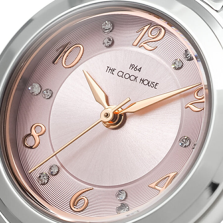 ザ・クロックハウス ビジネスカジュアル LBC5003-PK1A-R1 レディース クオーツ 電池式 ピンクダイヤル アラビアインデックス