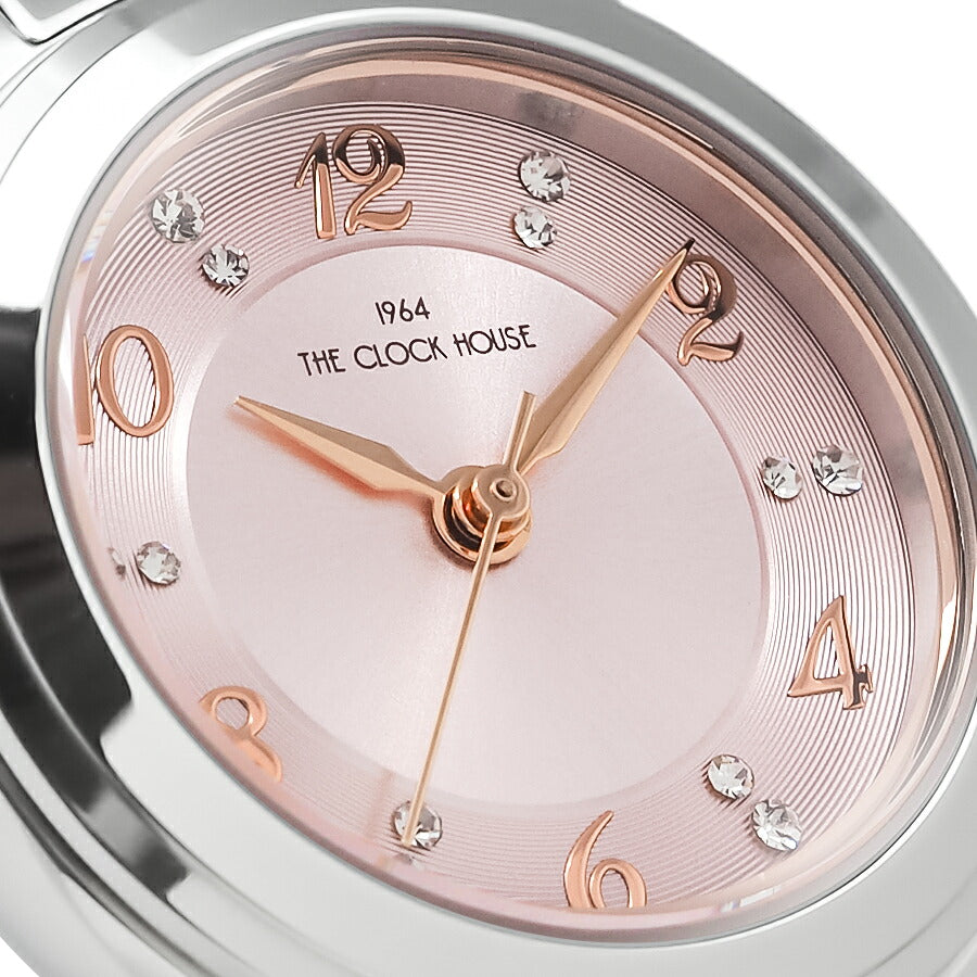 ザ・クロックハウス ビジネスカジュアル LBC5003-PK1A-R1 レディース クオーツ 電池式 ピンクダイヤル アラビアインデックス