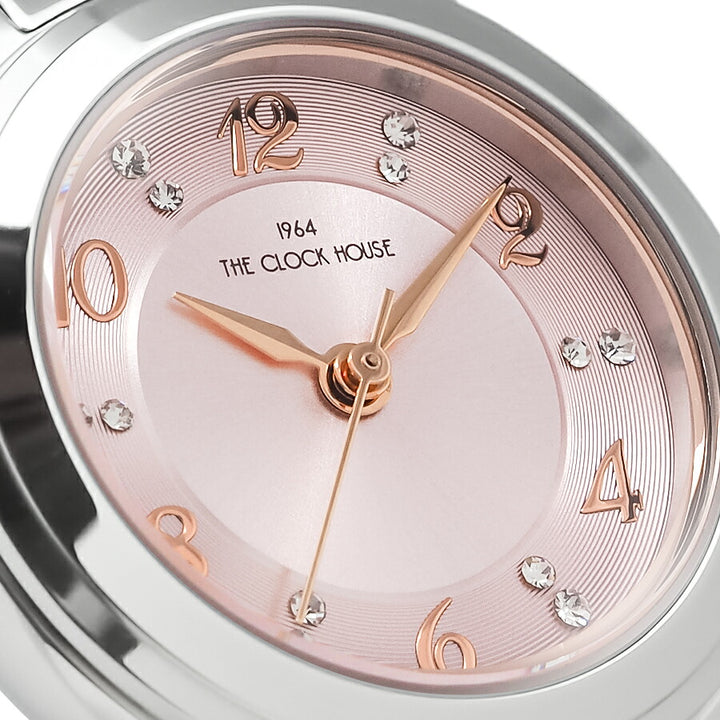 ザ・クロックハウス ビジネスカジュアル LBC5003-PK1A-R1 レディース クオーツ 電池式 ピンクダイヤル アラビアインデックス