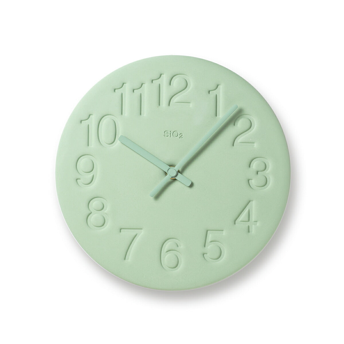 タカタレムノス 掛け時計 カーサ 珪藻土の時計 クオーツ 電池式 ピンク