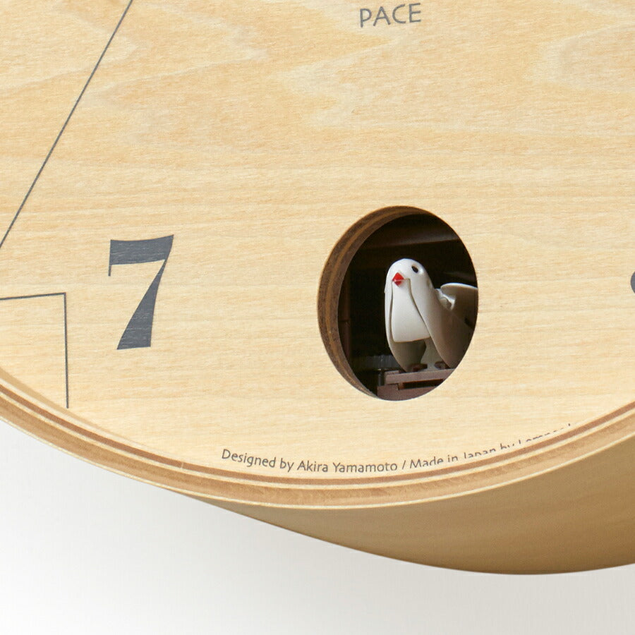 タカタレムノス 掛け時計 カーサ パーチェ カッコー時計 クオーツ 電池