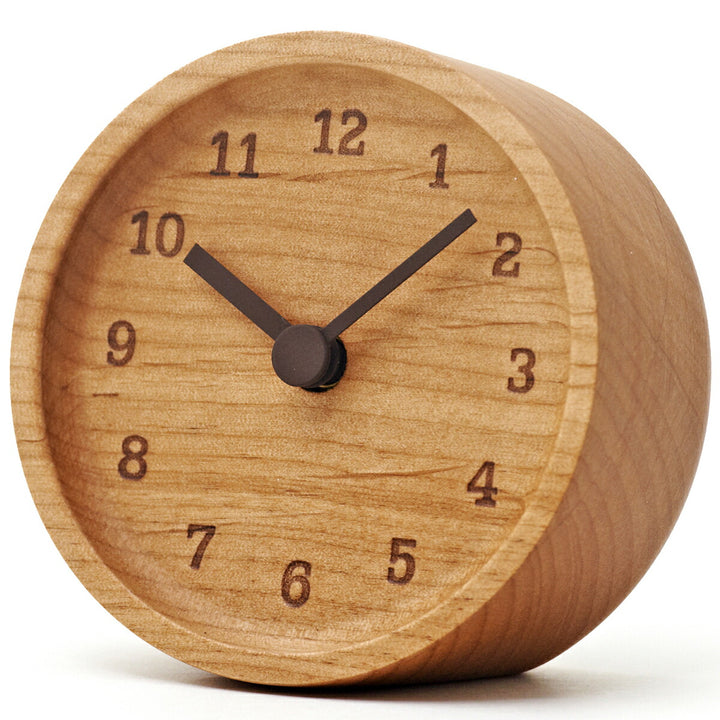 タカタレムノス 置き時計 カーサ ムク デスク クロック アルダー クオーツ 電池式 LC12-05AD