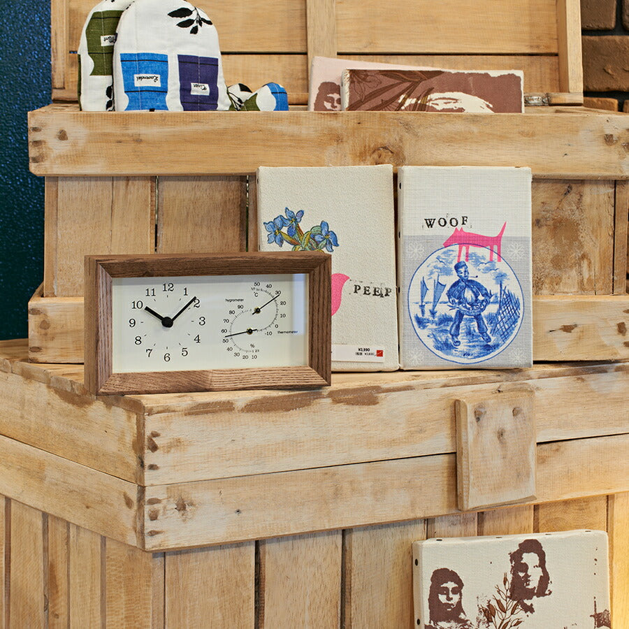 BULOVA ブローバ 置時計 温度計 湿度計 木製ケース BULOVA ブローバ 置時計 温度計 湿度計 木製ケース BULOVA ブローバ