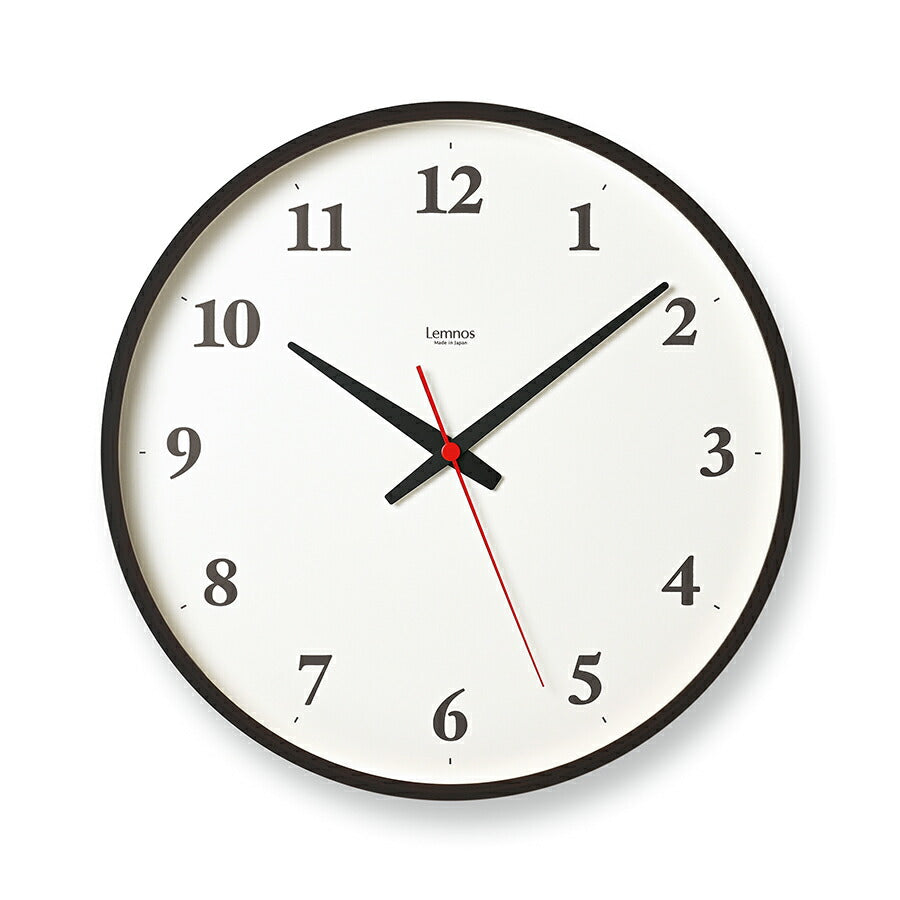 タカタレムノス 掛け時計 カーサ プライウッド クロック 電波 クオーツ