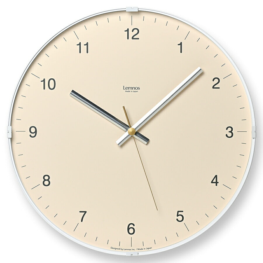 タカタレムノス 掛け時計 カーサ バイオーム クロック デザート 砂漠 クオーツ 電池式 ベージュ スイープセコンド LC24-16BG