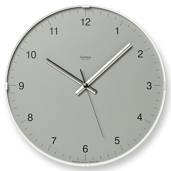 タカタレムノス 掛け時計 カーサ バイオーム クロック ケーブ 洞窟 クオーツ 電池式 グレー スイープセコンド LC24-16GY
