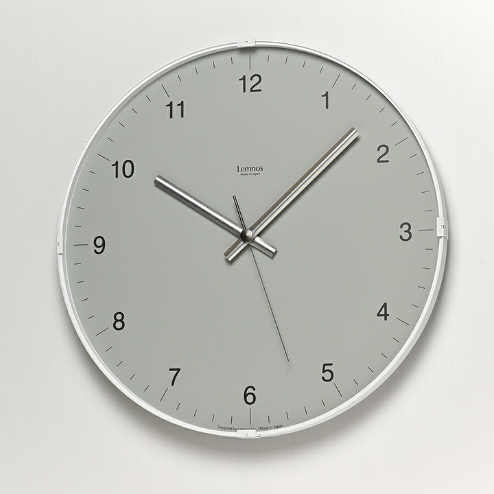 タカタレムノス 掛け時計 カーサ バイオーム クロック ケーブ 洞窟 クオーツ 電池式 グレー スイープセコンド LC24-16GY