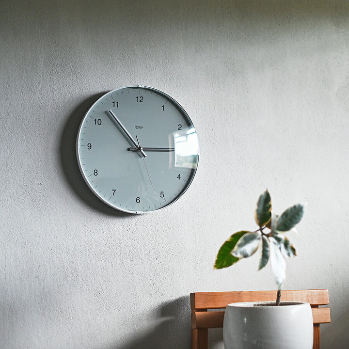 タカタレムノス 掛け時計 カーサ バイオーム クロック ケーブ 洞窟 クオーツ 電池式 グレー スイープセコンド LC24-16GY