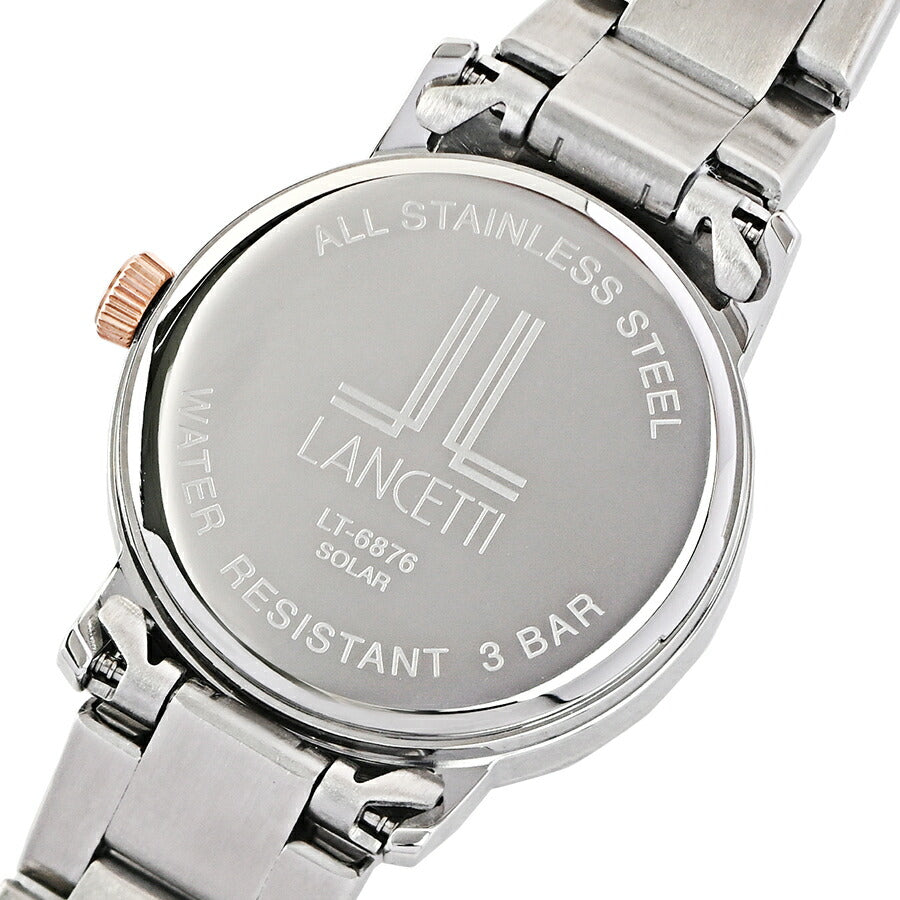 ランチェッティ ソーラー 3針モデル LT6876-WH1 レディース ホワイト