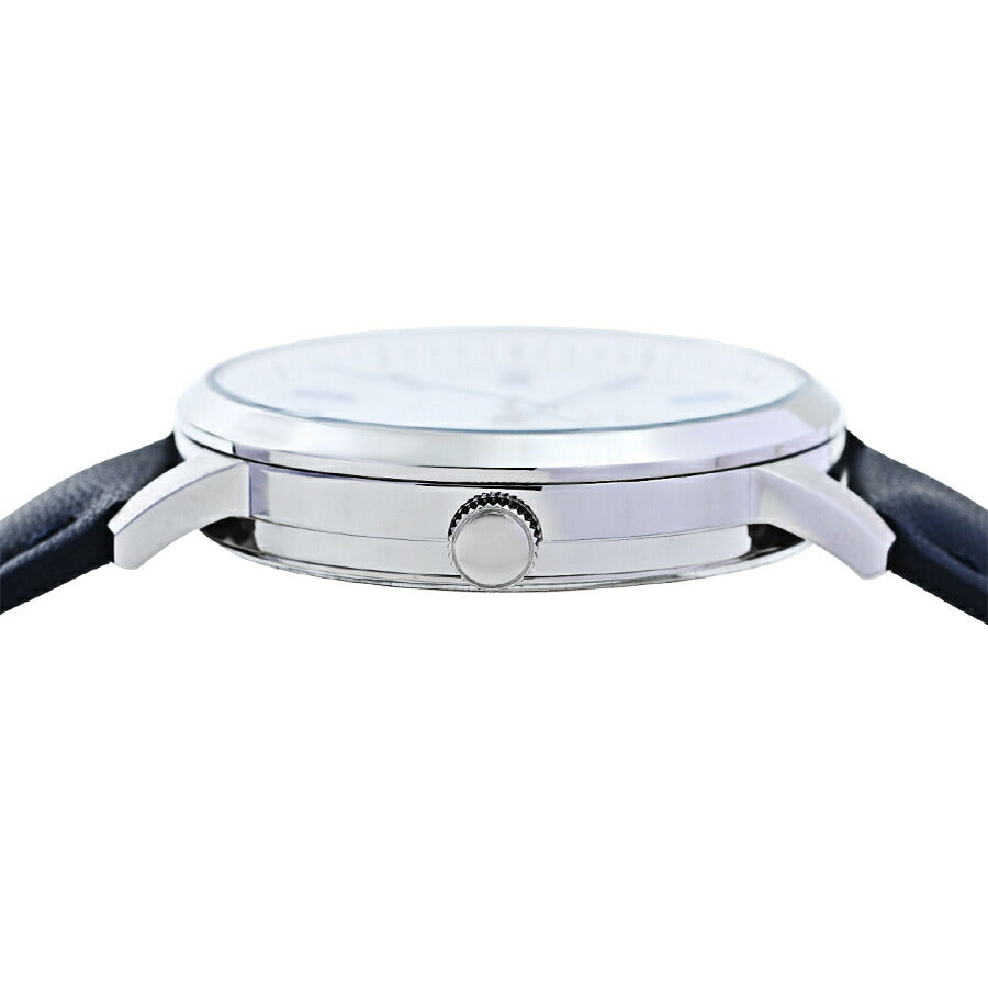 ランチェッティ ペア ソーラー 3針モデル LT6881-WH1 メンズ ホワイトダイヤル ブルー 革ベルト