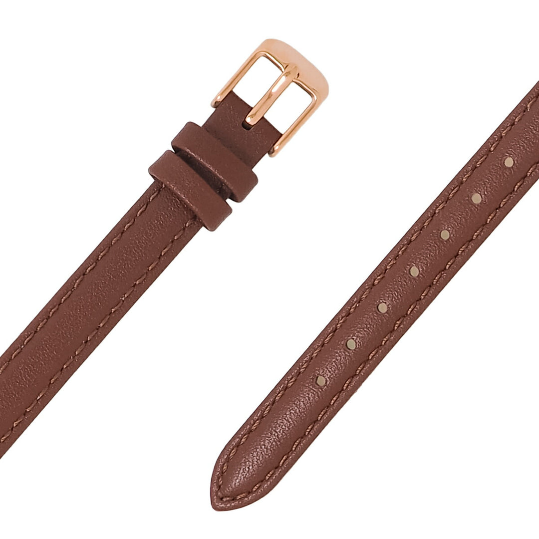 ザ・クロックハウス UD ユーディー 26mm LUD5002-WH1B レディース クオーツ 電池式 3針 ホワイトダイヤル ブラウン 革ベルト