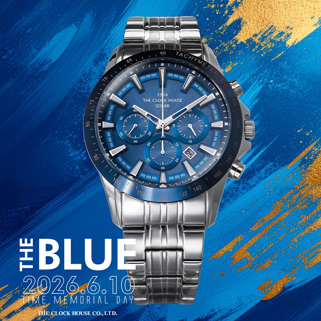 ザ・クロックハウス ソーラー クロノグラフ THE BLUE MBC1003-BL4A メンズ ビジネス カジュアル ブルー