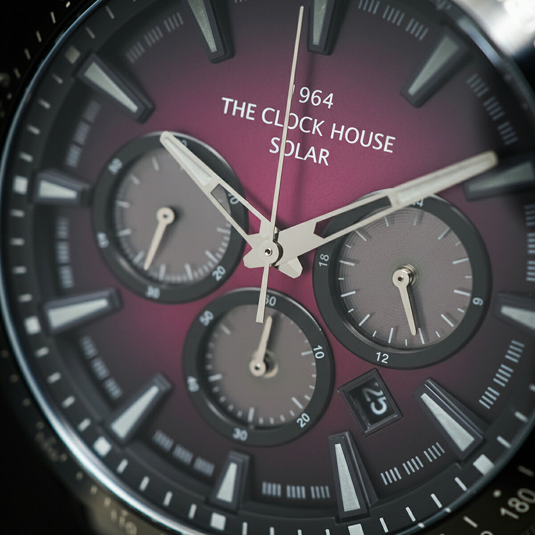 ザ・クロックハウス ソーラー クロノグラフ 限定モデル 2025 限定モデル 紫光 MBC1003-PU1ALIM メンズ ビジネス カジュアル