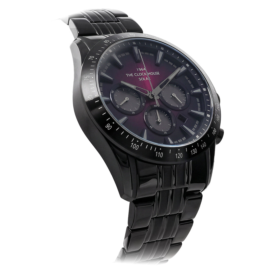ザ・クロックハウス ソーラー クロノグラフ 限定モデル 2025 限定モデル 紫光 MBC1003-PU1ALIM メンズ ビジネス カジュアル