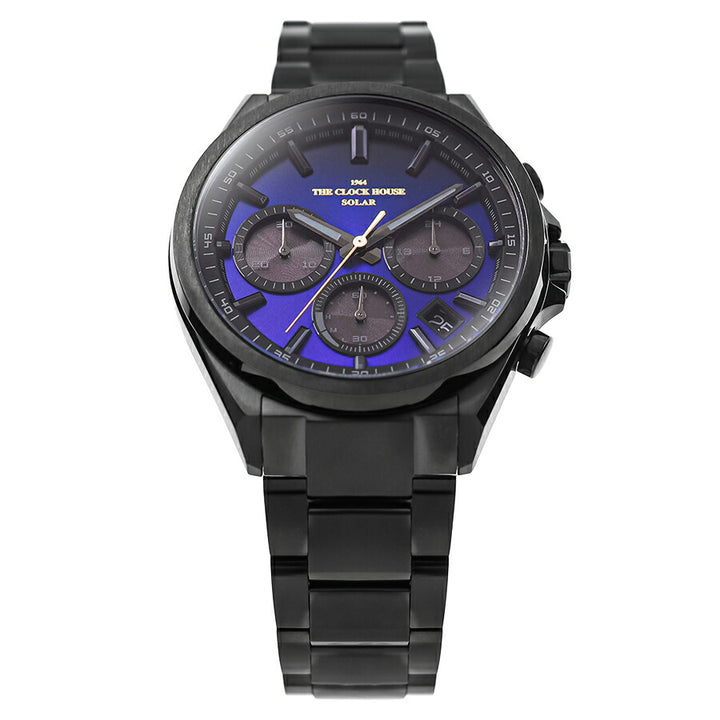 ザ・クロックハウス エッジ ソーラー クロノグラフ 2025 限定モデル 月光 MBC1008-NV1ALIM メンズ ネイビーグラデーションダイヤル