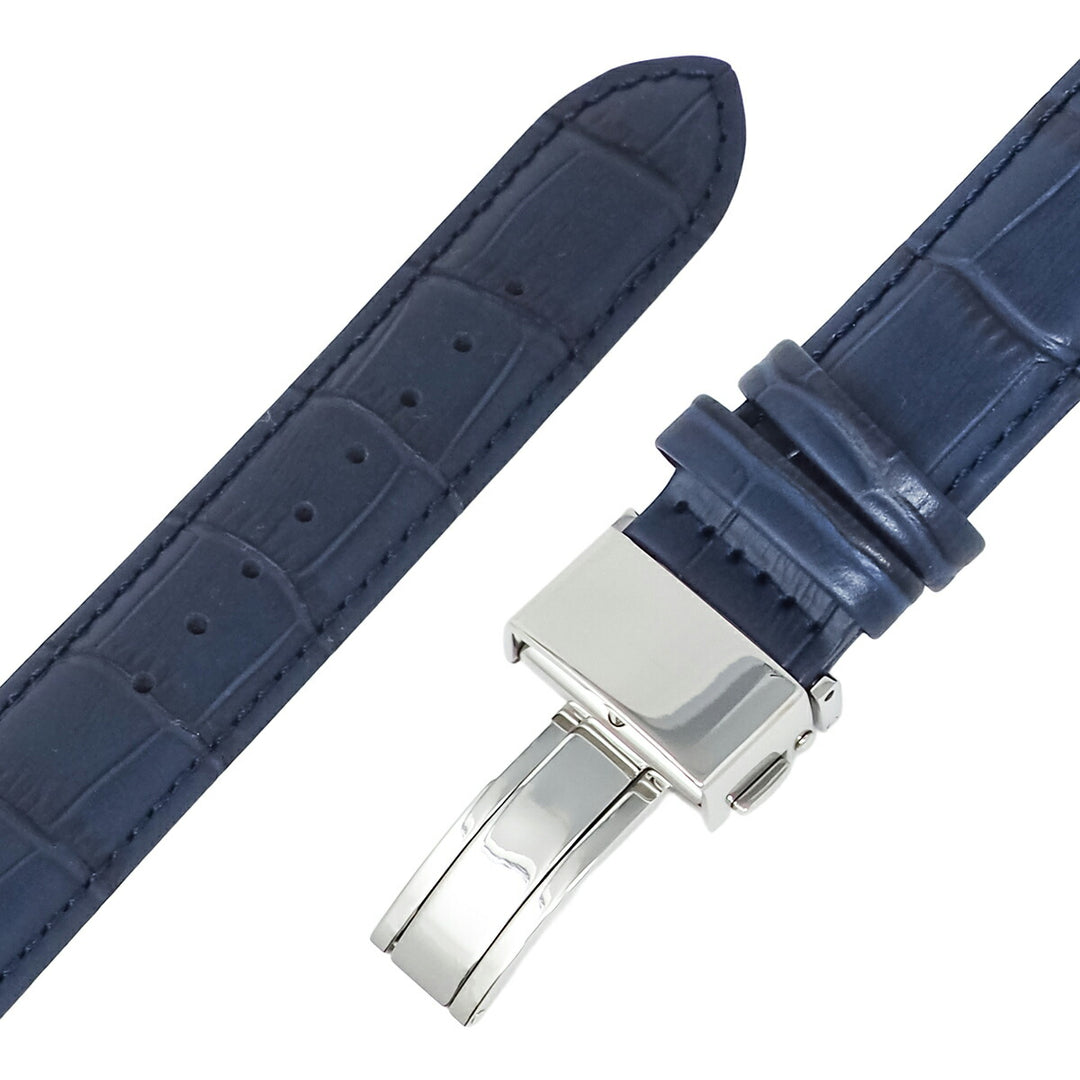 ザ・クロックハウス ソーラー クロノグラフ エフォートレス プロフェッショナル MBF1009-NV1B メンズ ビジネス フォーマル 革ベルト ネイビー