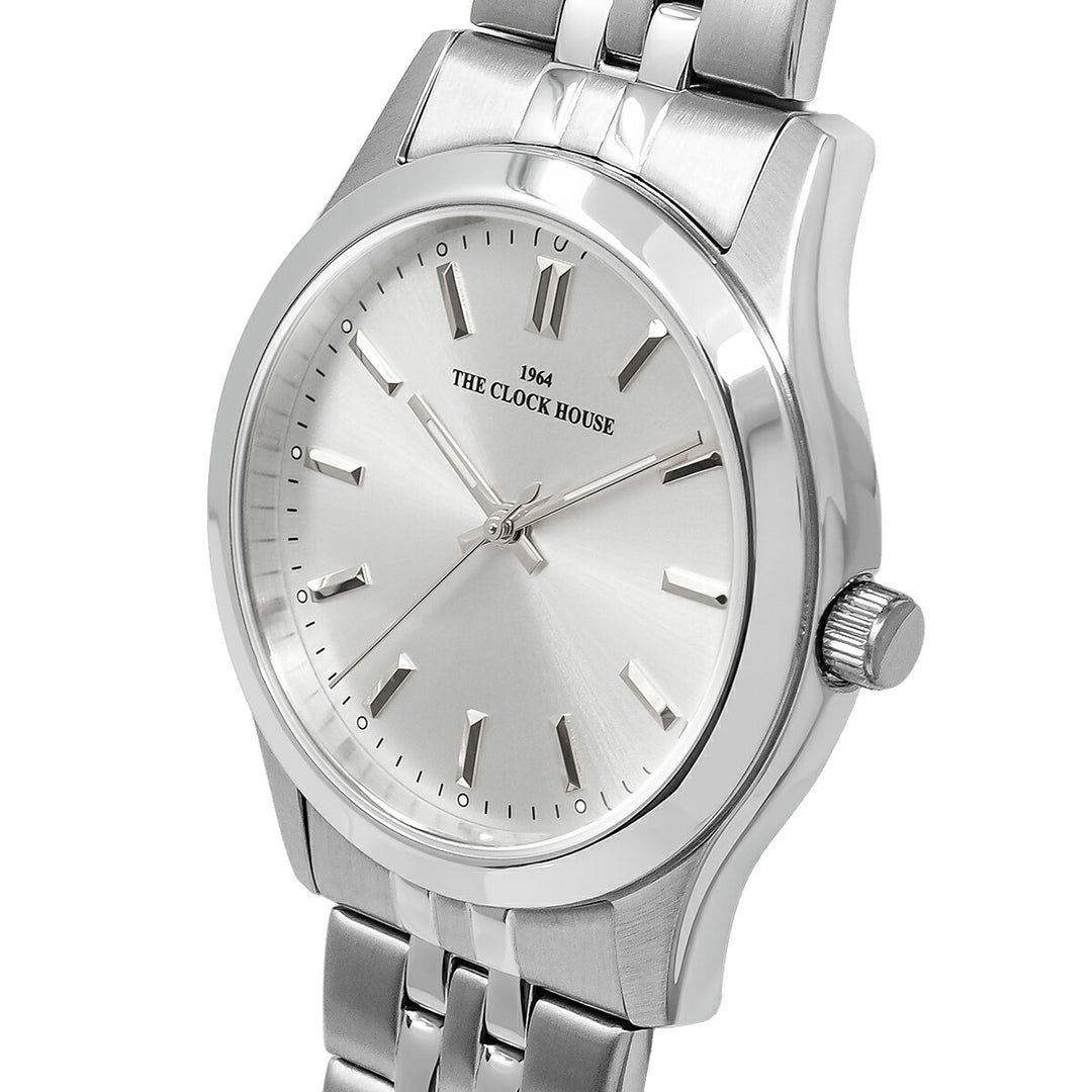 ザ・クロックハウス ビジネスフォーマル MBF5002-SI1A-R1 メンズ クオーツ 電池式 3針 シルバーダイヤル メタルバンド